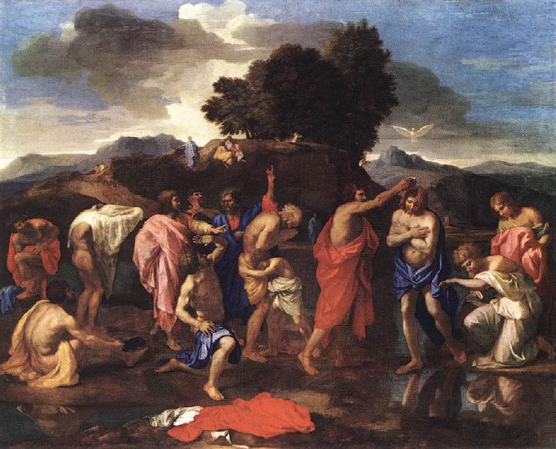 POUSSIN, Nicolas The Sacrament of Baptism af Sweden oil painting art